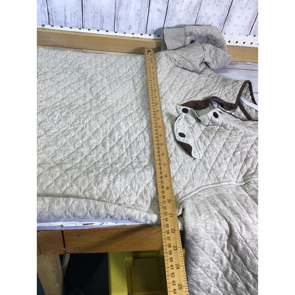 Faherty Epic Quilted Fleece Pullover Men’s Oatmeal Melange Size M - Picture 4 of 6